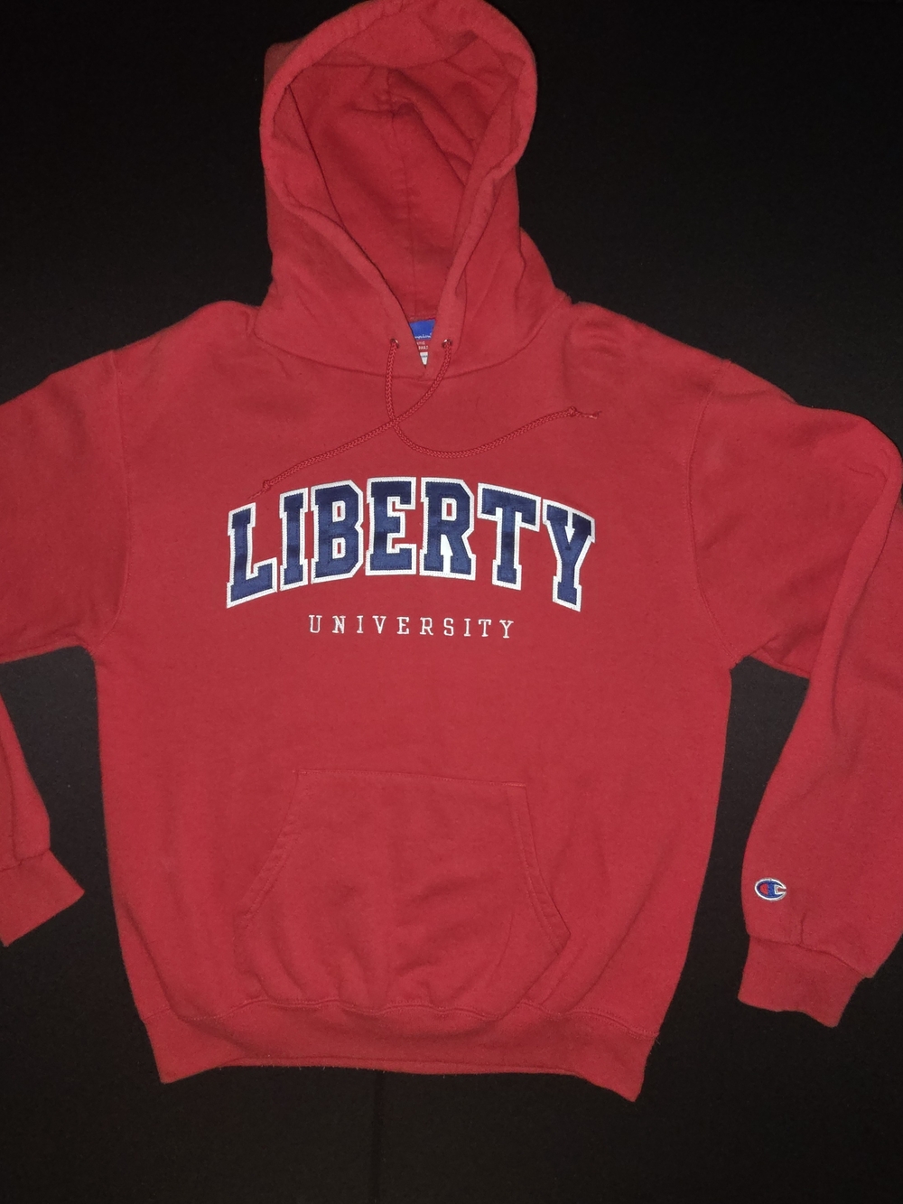 Champion Red Liberty University Pullover Hoodie